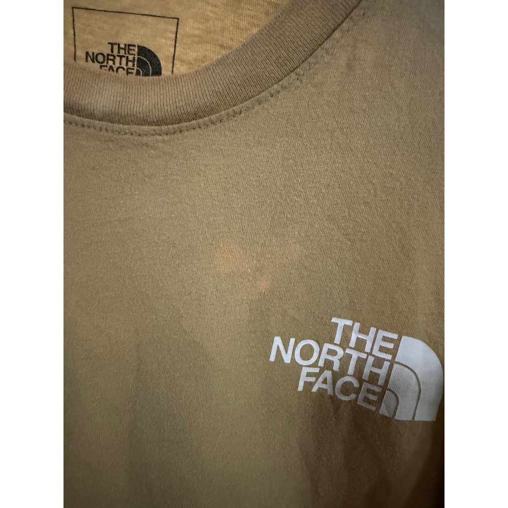 The North Face Mens Tan Camo‎ Box Logo Circular Design Graphic T-Shirt Size M - Picture 3 of 9